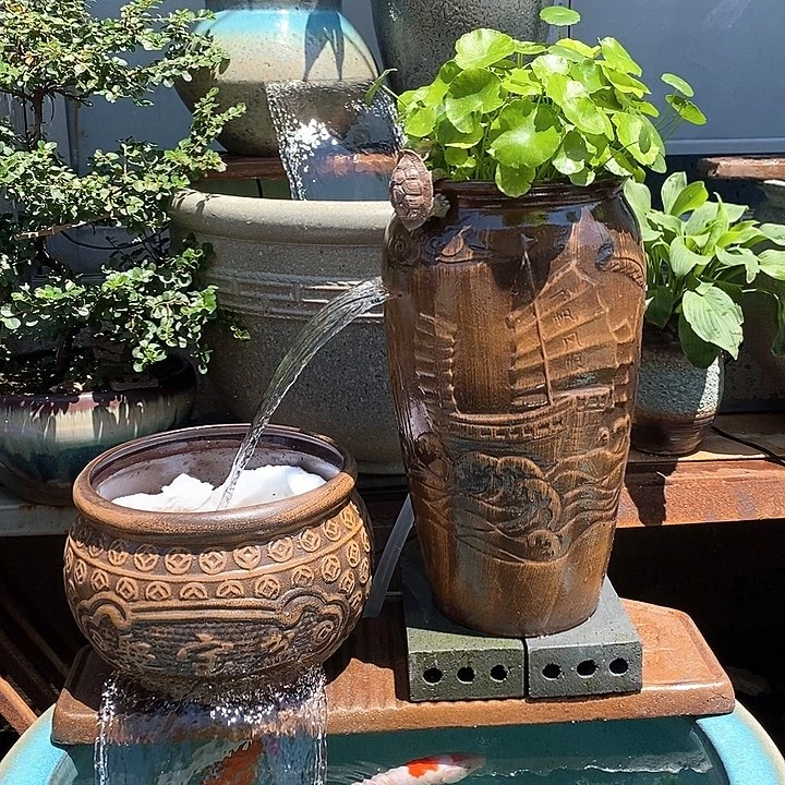 陶板60/21，水泵40w，弯头，两个流水罐