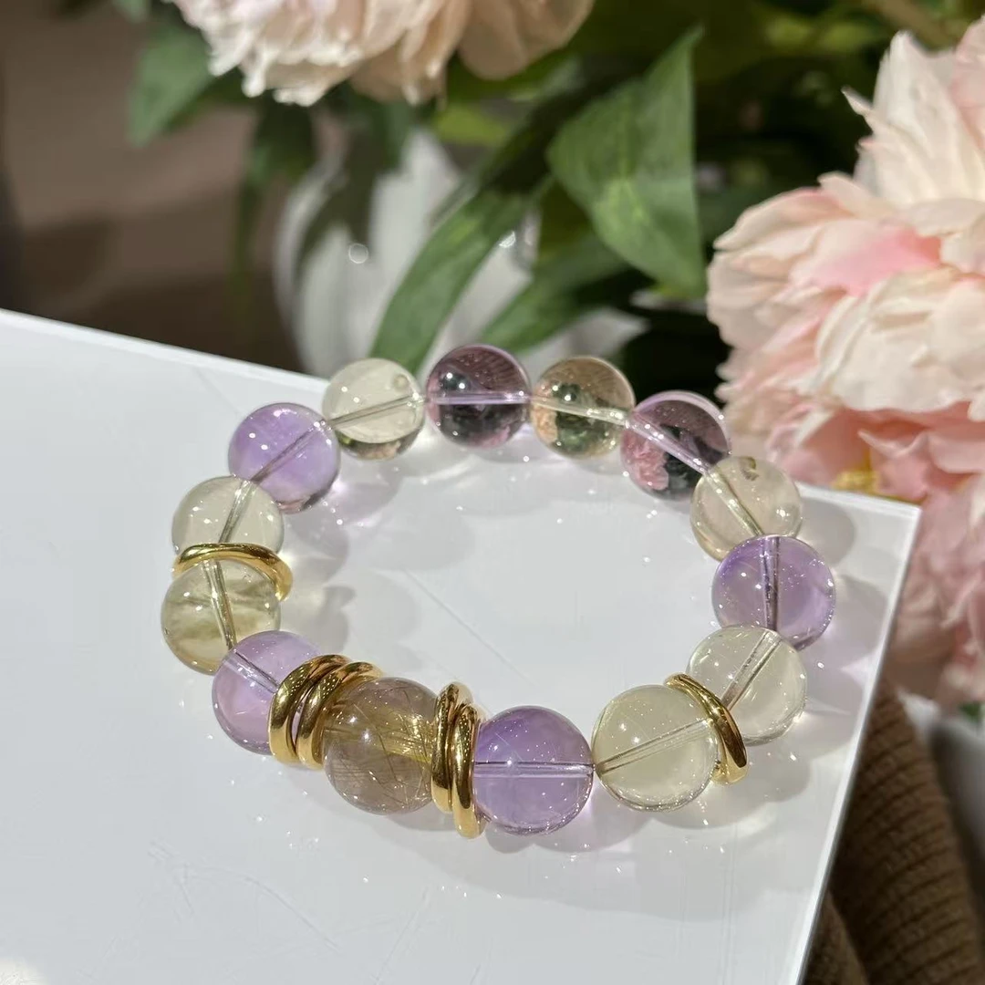 D68 （高定）天然水晶设计款手串 多样性发其一