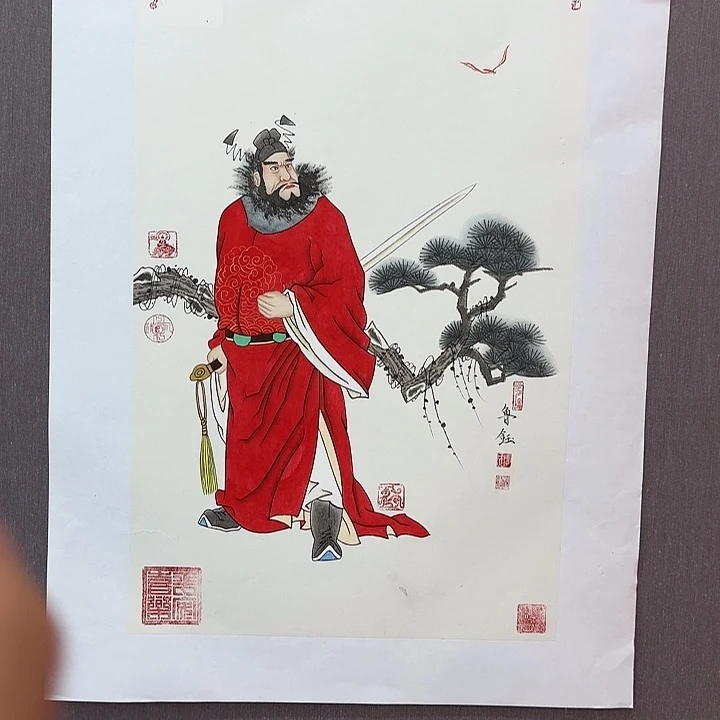 国画鲁钰老师展览原作