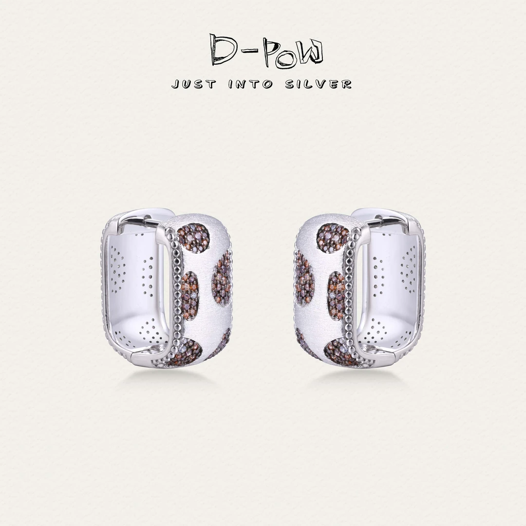 灯小炮 925银合成锆石耳饰 【暴富】轻奢高定耳扣（8819）气质轻奢