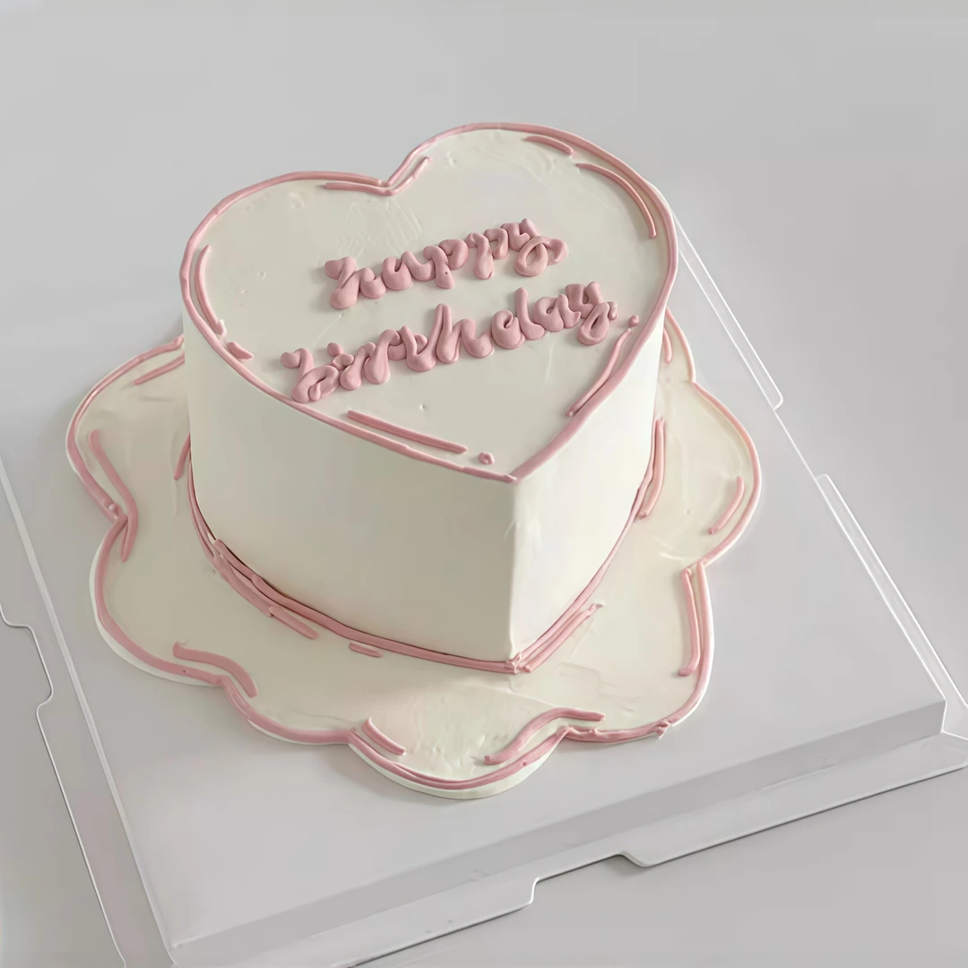 七夕情人节冰淇淋夹心生日蛋糕创意定制全国同城配送情侣周年