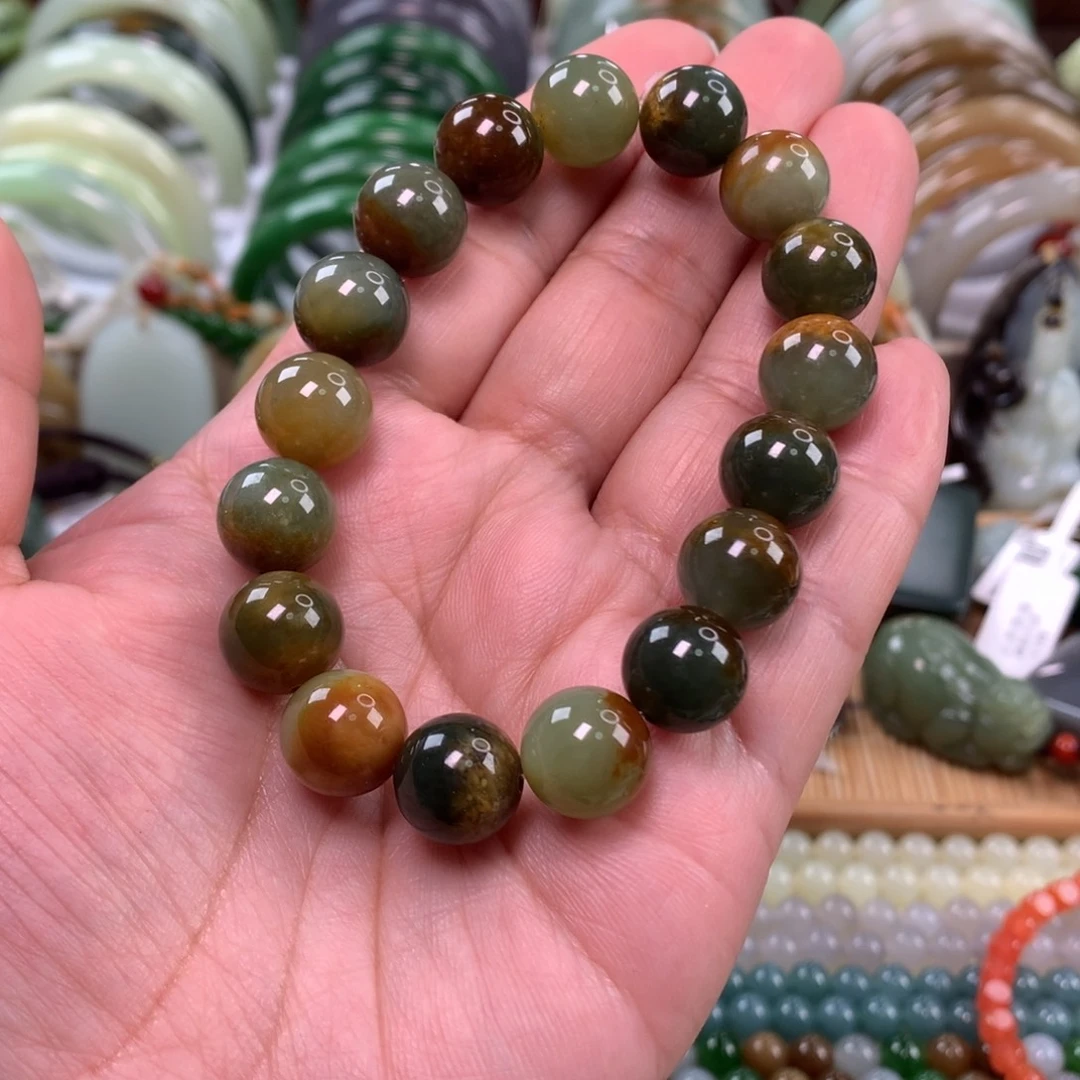 和田玉未镶嵌手链卡10