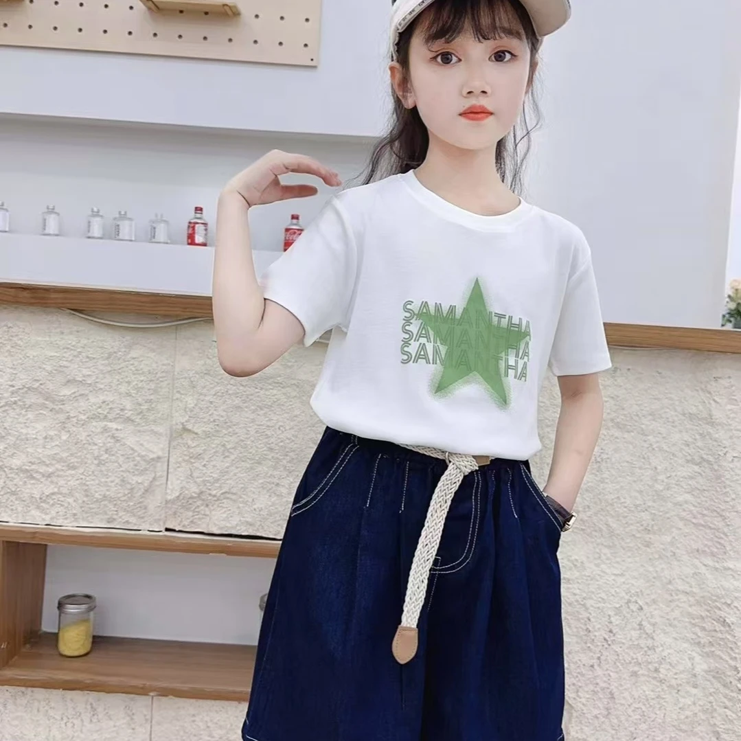 2025夏季新款女童套装薄款休闲韩版两件套