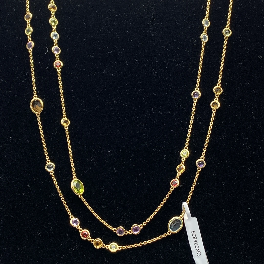 (QN034809) 拼镶项链925银12301230