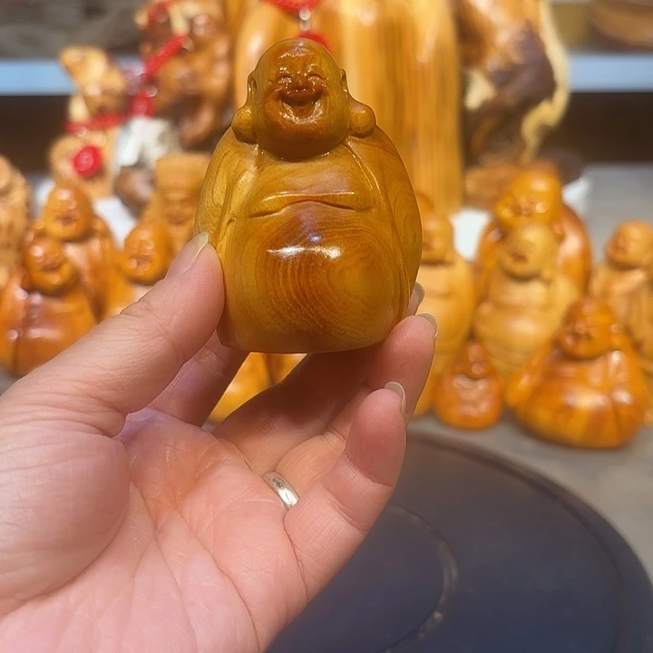 柏木太行崖柏弥勒佛