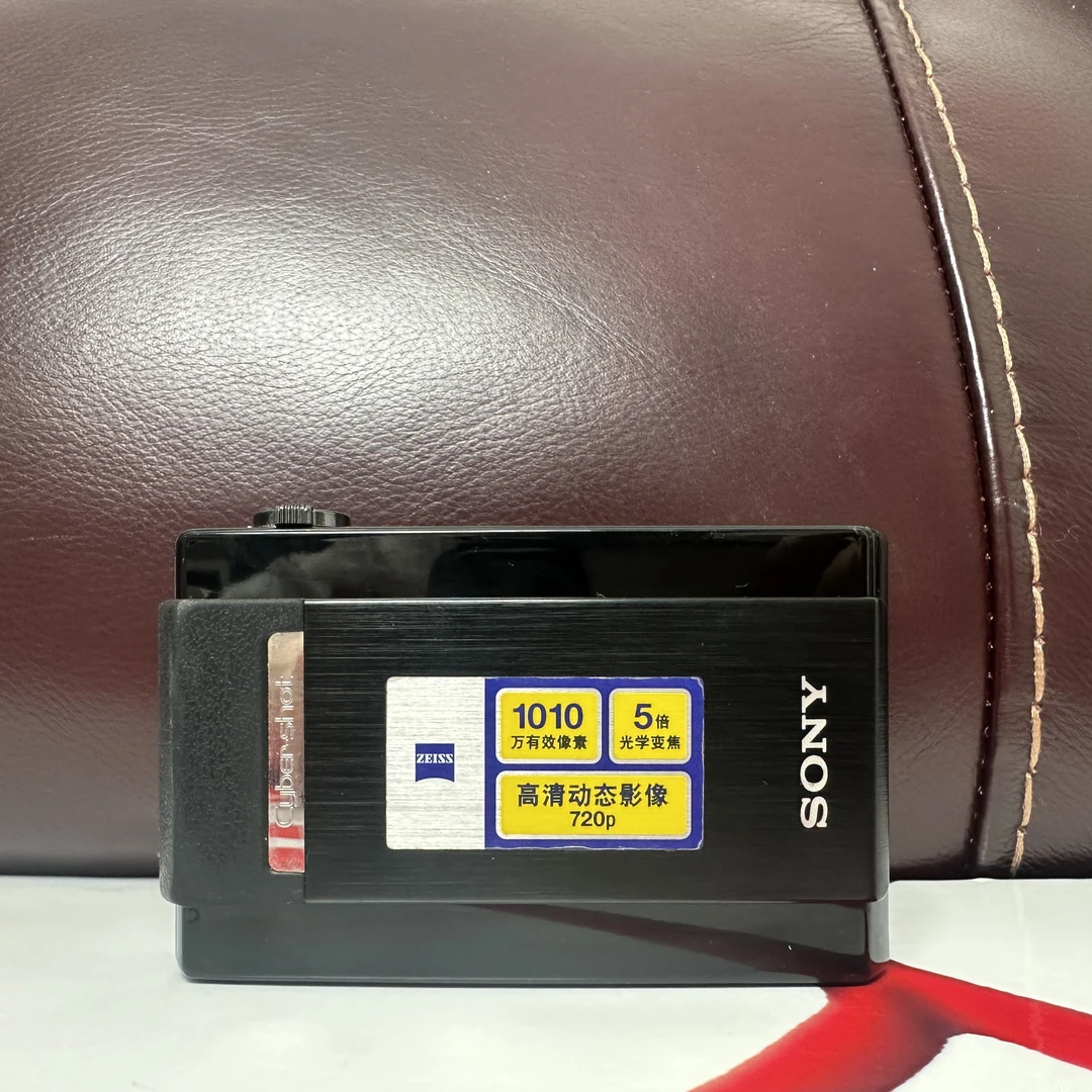 9新 Sony/索尼 T500黑滑盖拍照CCD配件齐