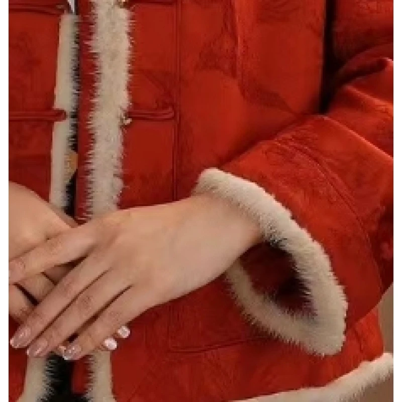 【几度夕阳】新中式老钱风立体冬款外套2024D0716-姣姣