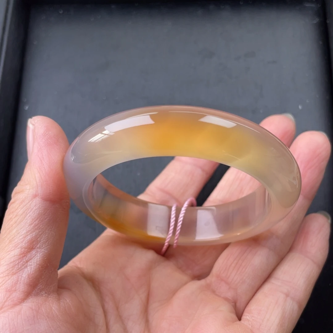 玛瑙/玉髓手镯未镶嵌52圈口