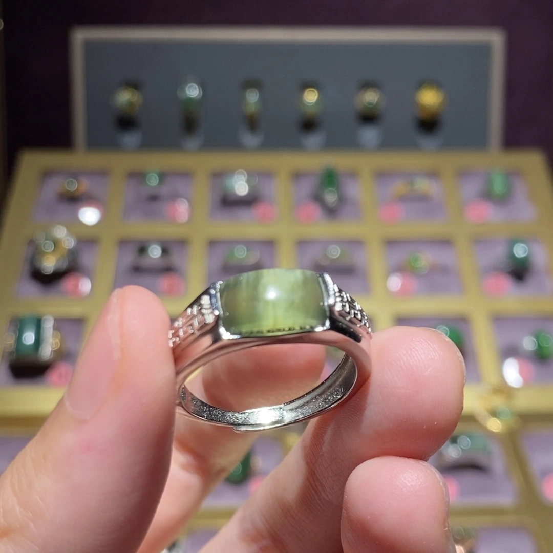 和田玉（碧玉）戒指未镶嵌