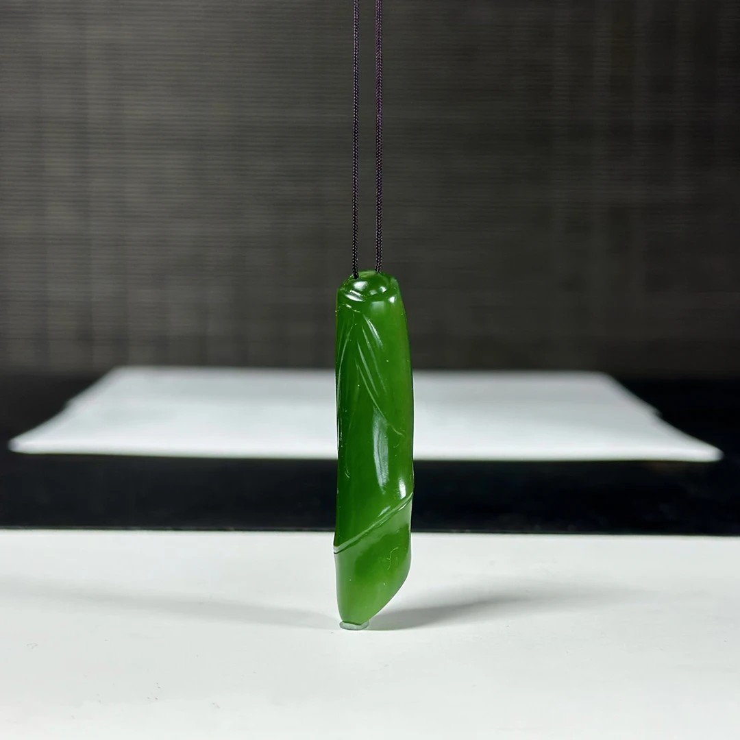 【俄料】和田玉碧玉老坑料冰绿冰辣绿冰阳绿竹节节节高升节节高