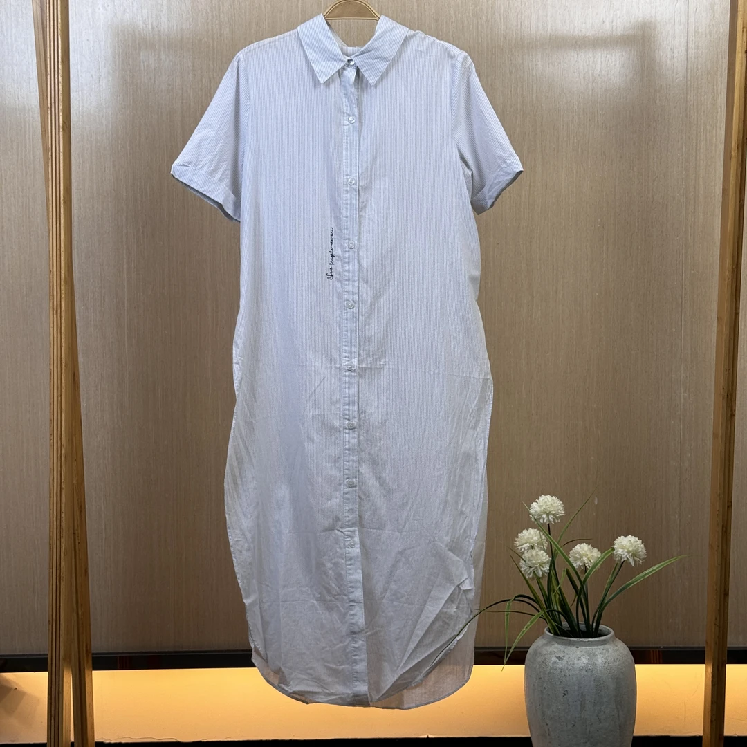 春小歪专属】24夏季时尚百搭女休闲中长款衬衫短秋