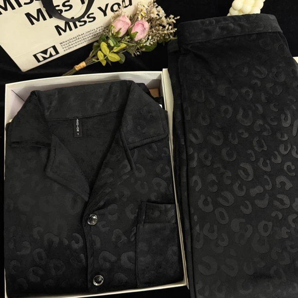 【海岛绒加厚】秋冬男款情侣装青年可外穿加绒加厚保暖不掉毛睡衣