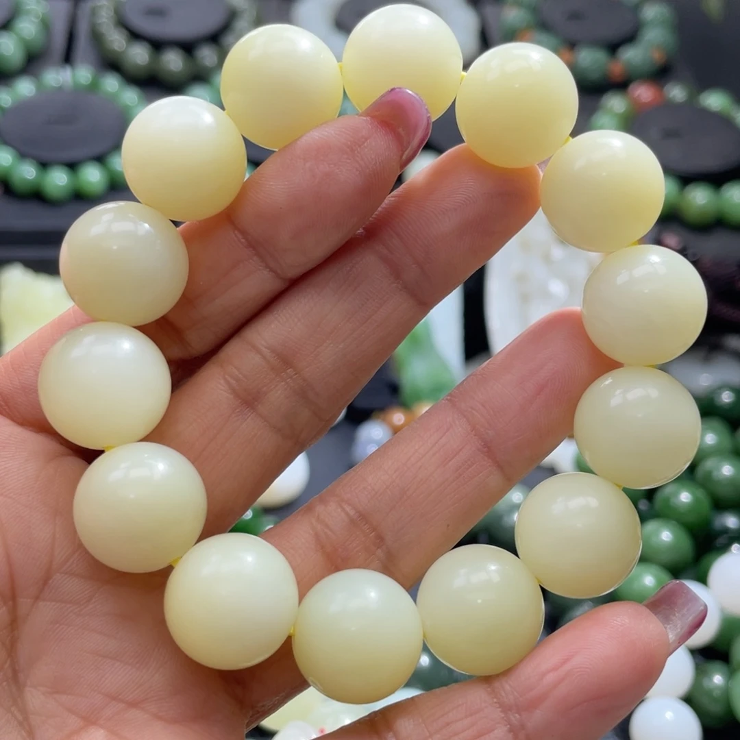 和田玉手串未镶嵌