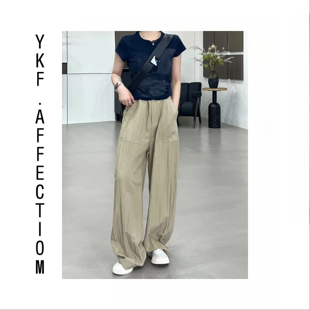 （腰窝裤）设计款机理感面料薄薄显瘦裤62902