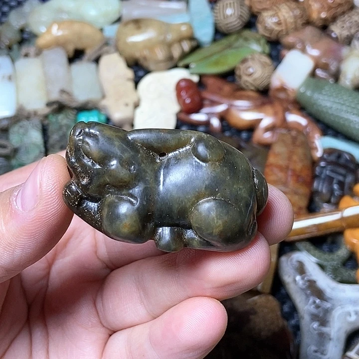 和田玉未镶嵌颈饰146