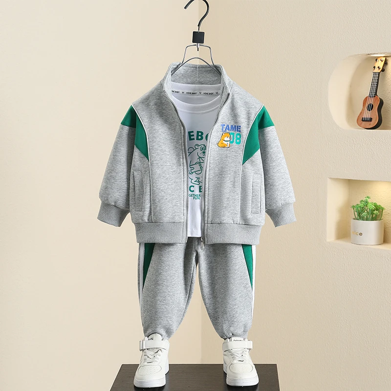 童装男童春装运动套装2025新款儿童洋气休闲衣服男孩春秋季两件套