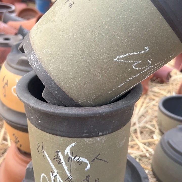 红陶紫砂兰花盆微瑕