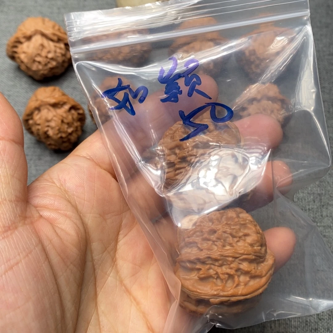 如***行吊坠文玩核桃白狮子