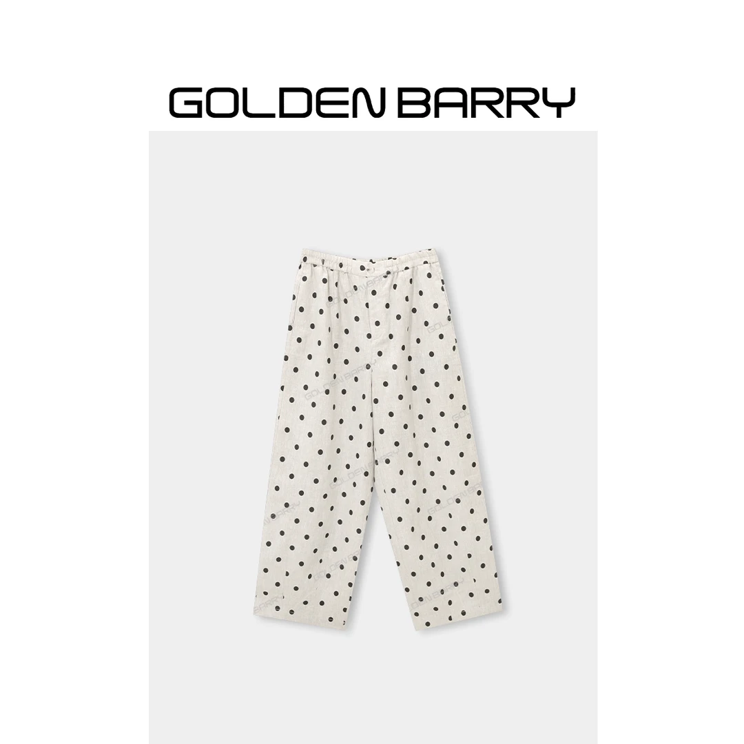 GOLDENBARRY|555094“风吟波点”显瘦波点花苞裤