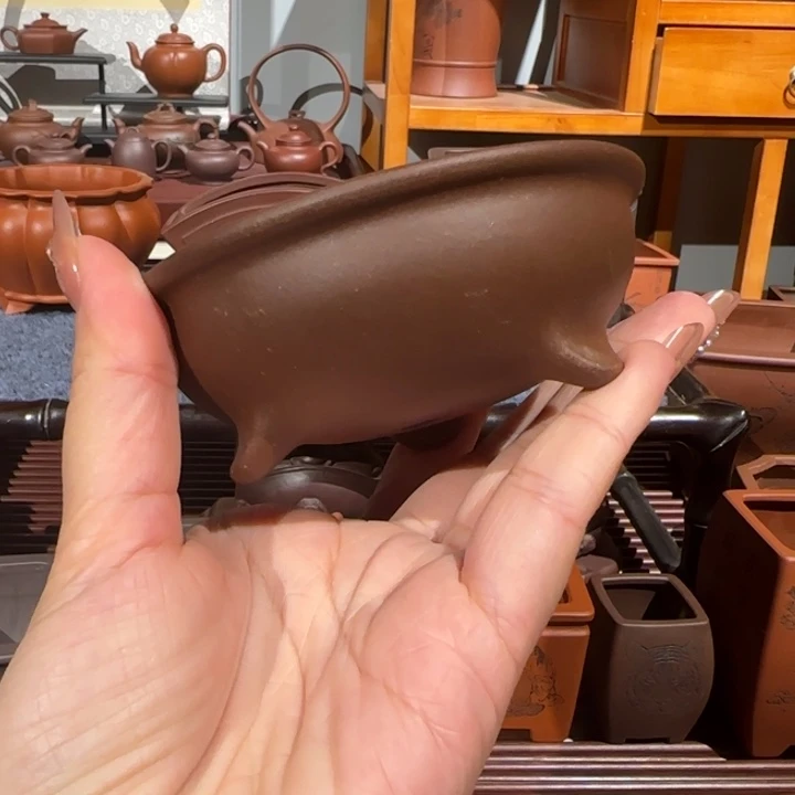 平***花盆紫砂全手工制作大的