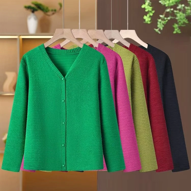 2025春季新款中老年妈妈女装开衫外套