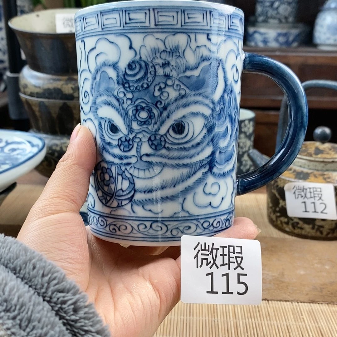 黄****记手工手绘青花陶瓷