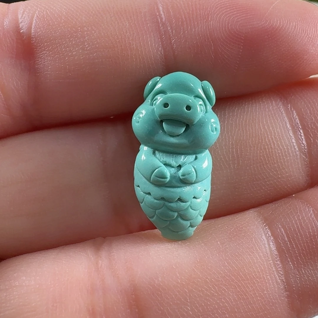 绿松石未镶嵌颈饰