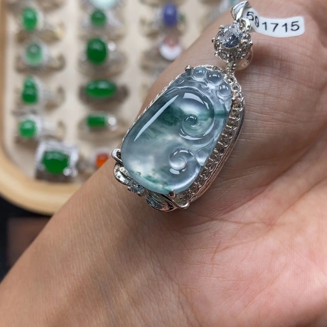 翡翠裸石缅甸天然a货翡翠