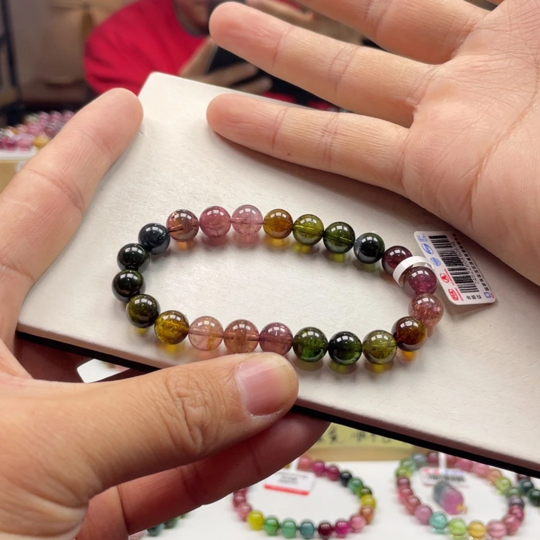 碧玺手串未镶嵌8.5mm.mmmmmmmm