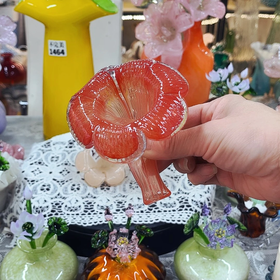 小花头摆件 家悦琉璃工艺品