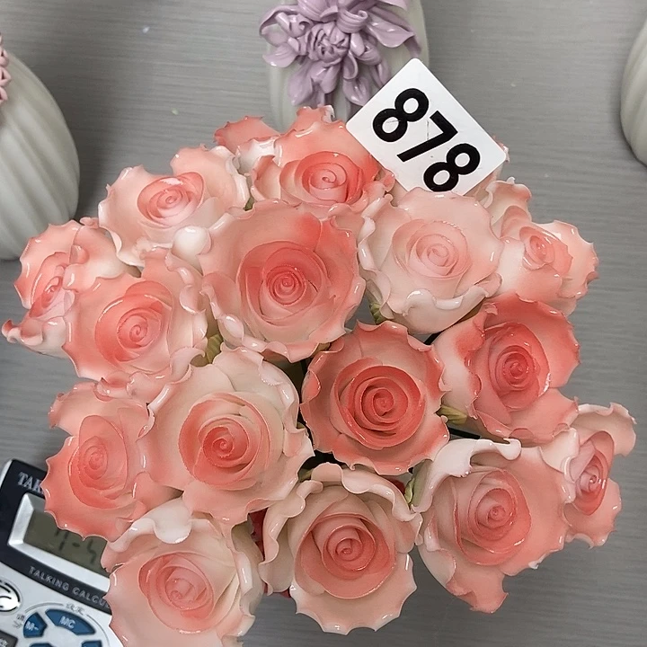 陶瓷纯手工捏花设计