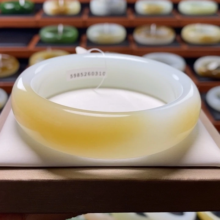 和田玉（糖玉）手镯未镶嵌59.5圈