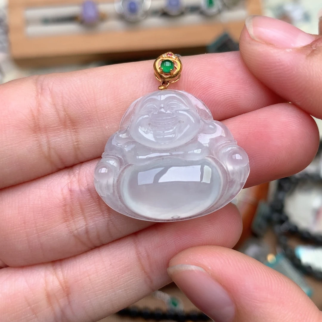 【闪购商品】18K金镶嵌挂件翡翠一