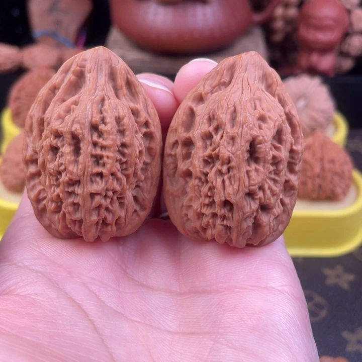 吊坠文玩核桃平谷带鱼35