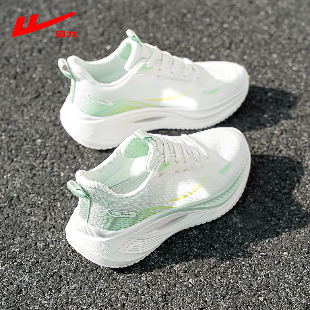 回力运动鞋女款2025新款爆款秋季薄款网面透气减震轻便软底跑步鞋