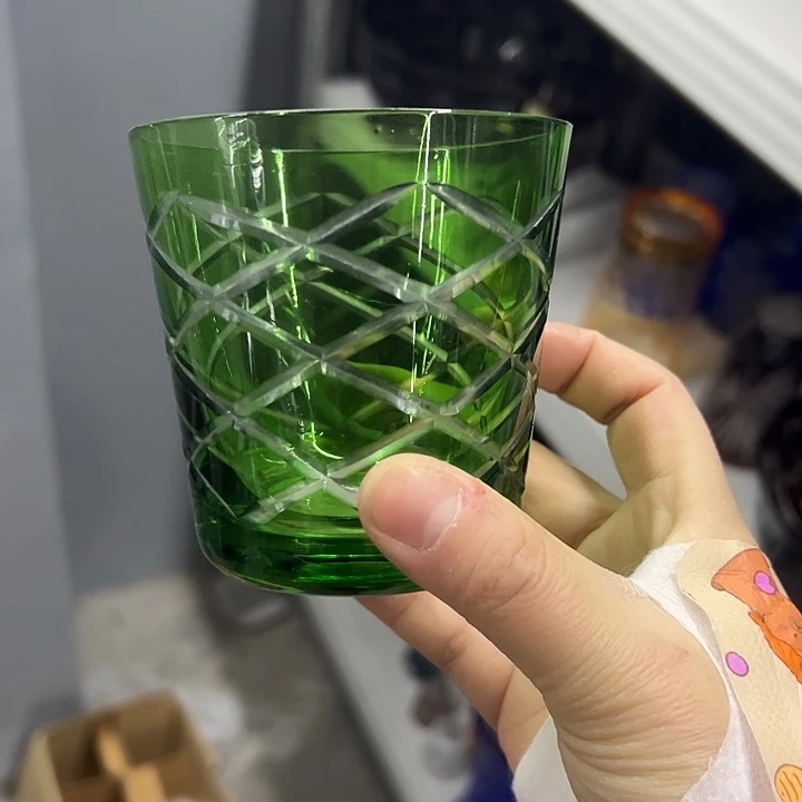 平底款水晶玻璃微瑕一个