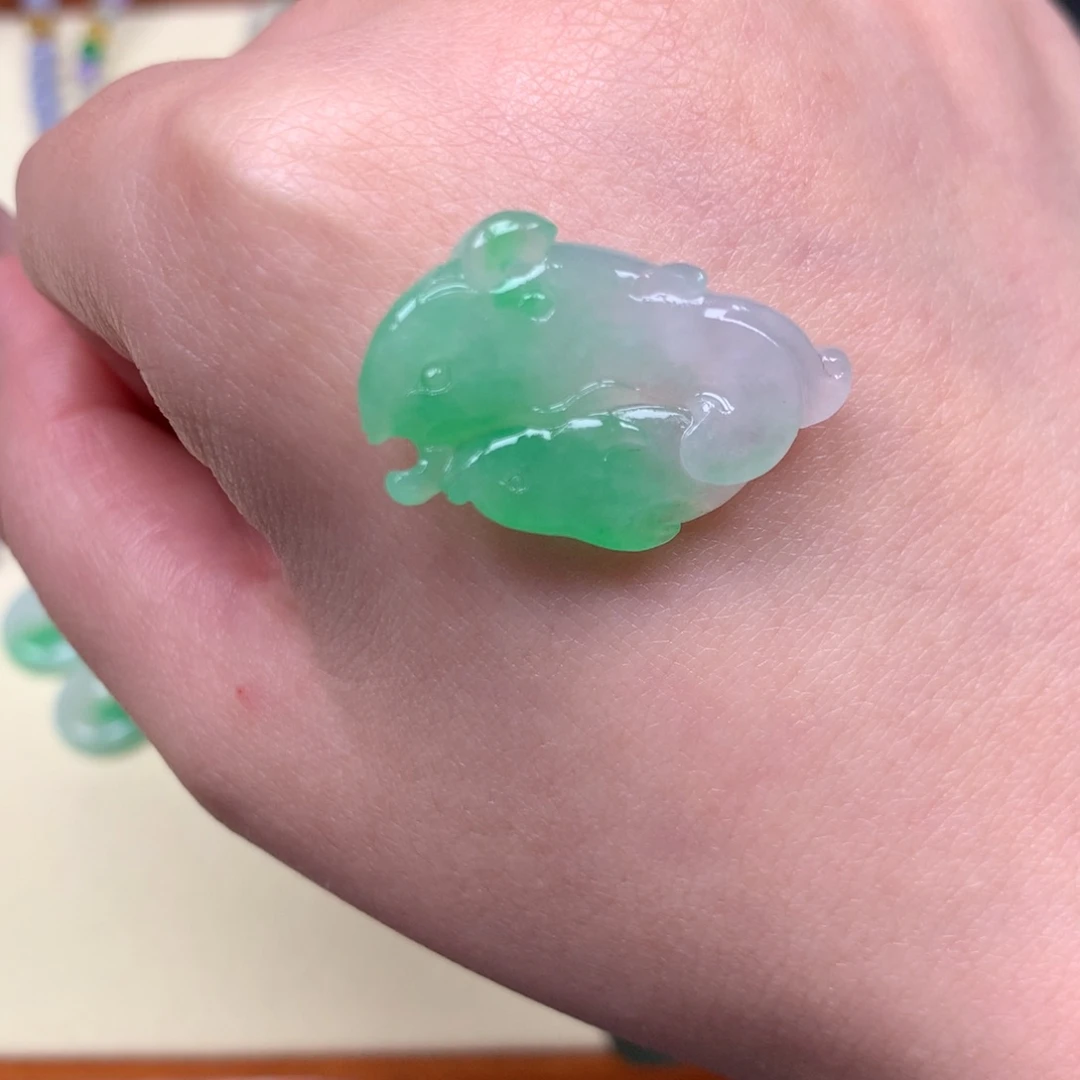 定制翡翠未镶嵌海豚