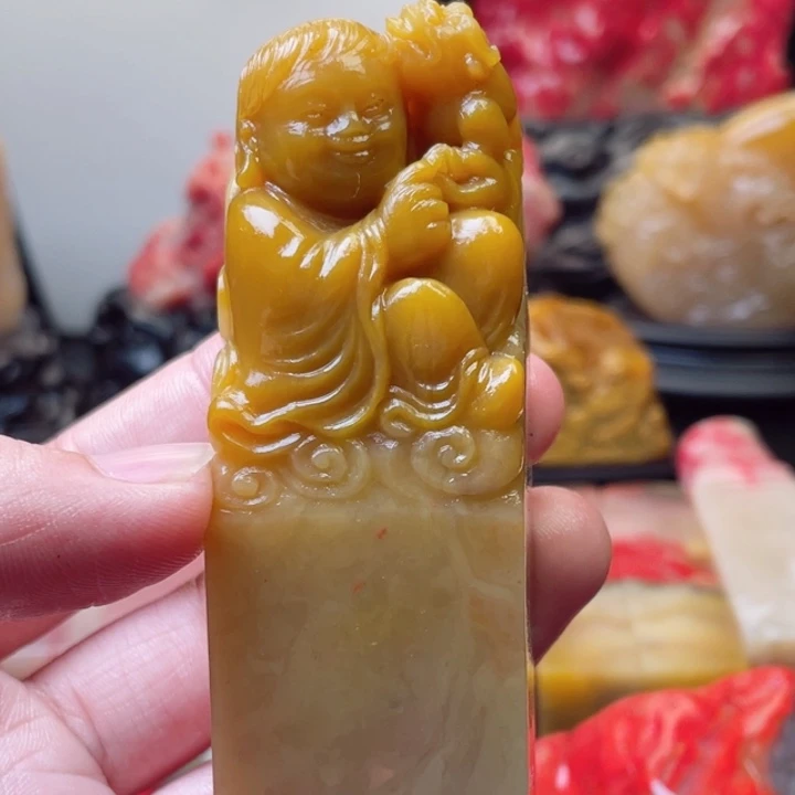 寿山石结晶地杜陵