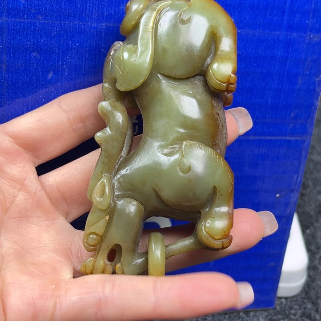 用***3和田玉未镶嵌挂件