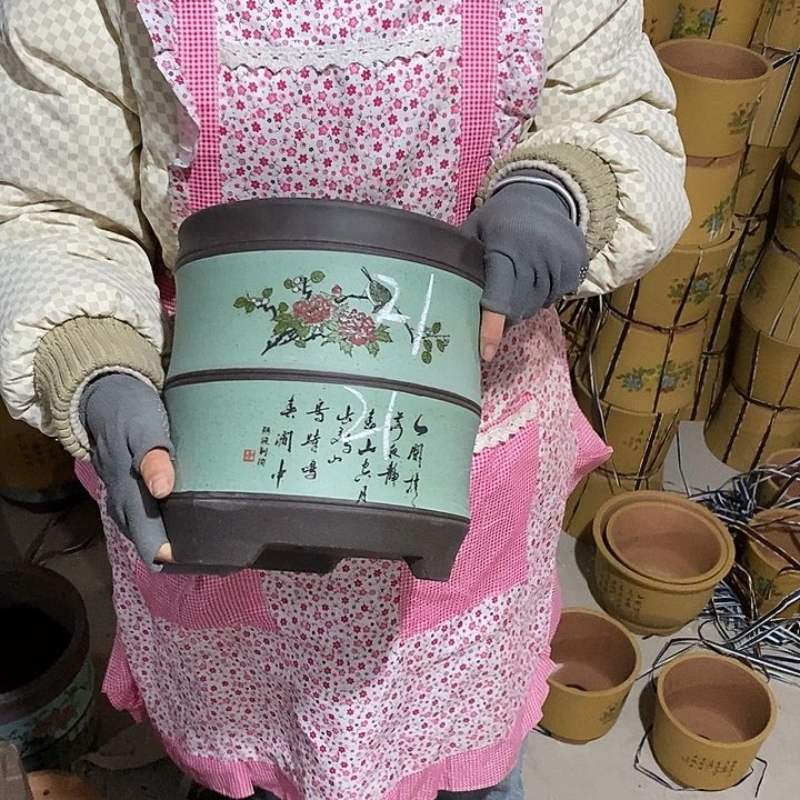 紫砂花盆紫砂花盆