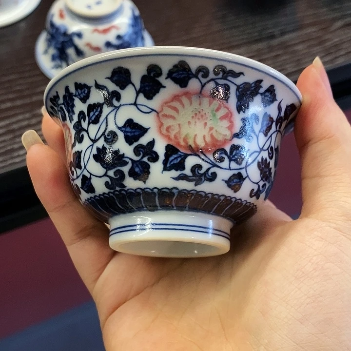 摆件青花釉里红瓷器