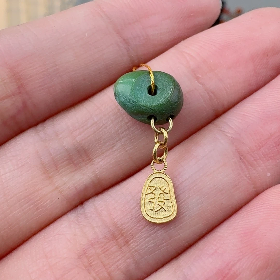 18K金镶嵌绿松石珠宝奇石