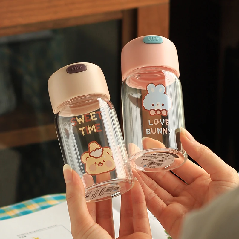 日本进口口袋杯150ml小巧迷你水杯可爱超萌微型小号玻璃杯少女心