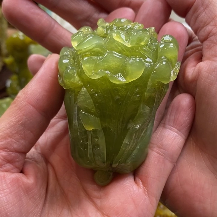 蛇纹石玉未镶嵌手把