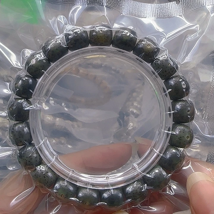 星月菩提手串73哈哈绿星月菩提1.1桶单圈
