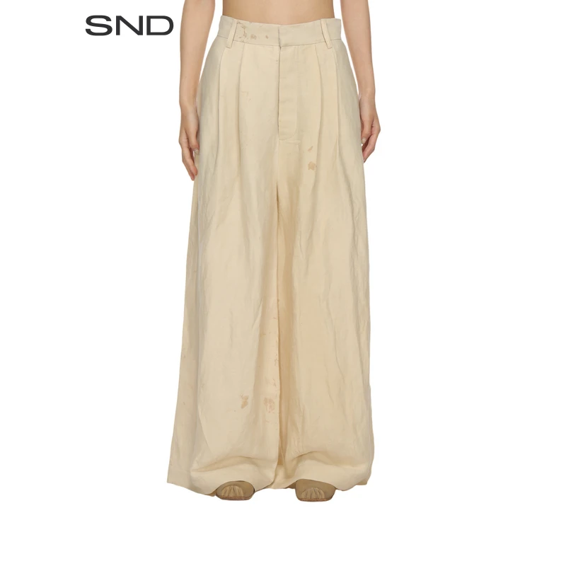 SND【UMA WANG 设计师品牌】SND SS25 做旧钩扣长裤