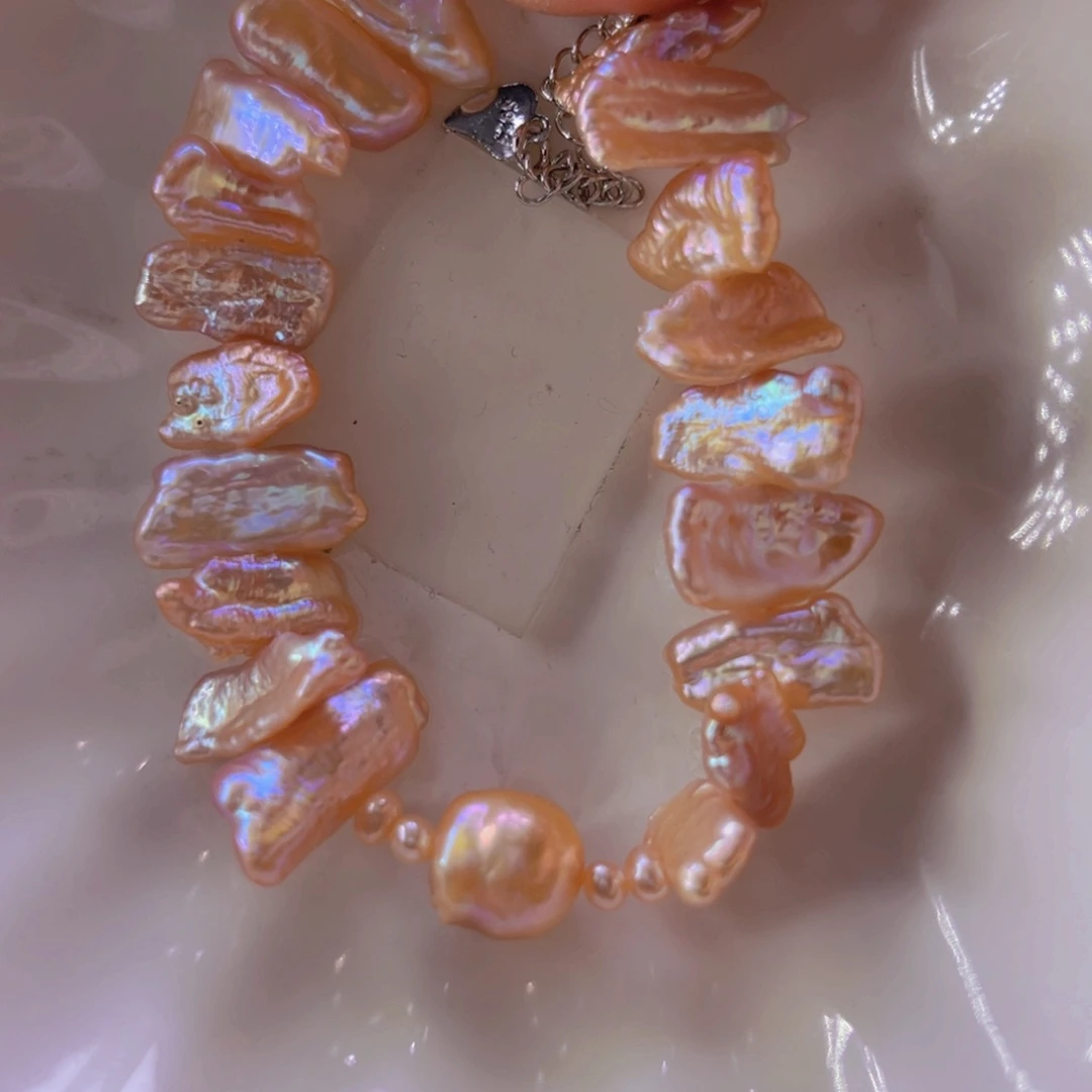淡水珍珠手绳合金
