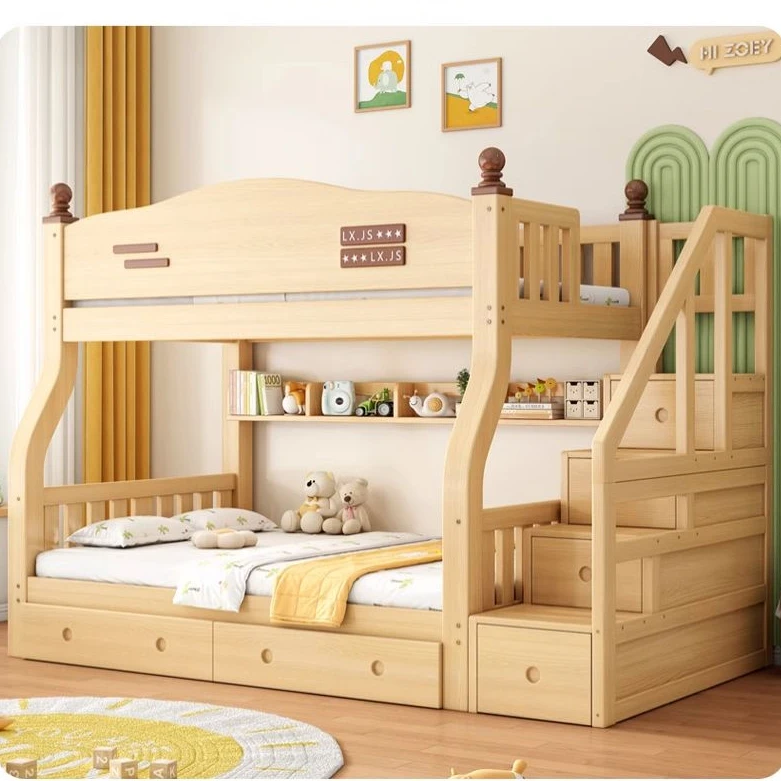 2025款实木上下床小户型架子上下铺双人子母床两层木床高低儿童床