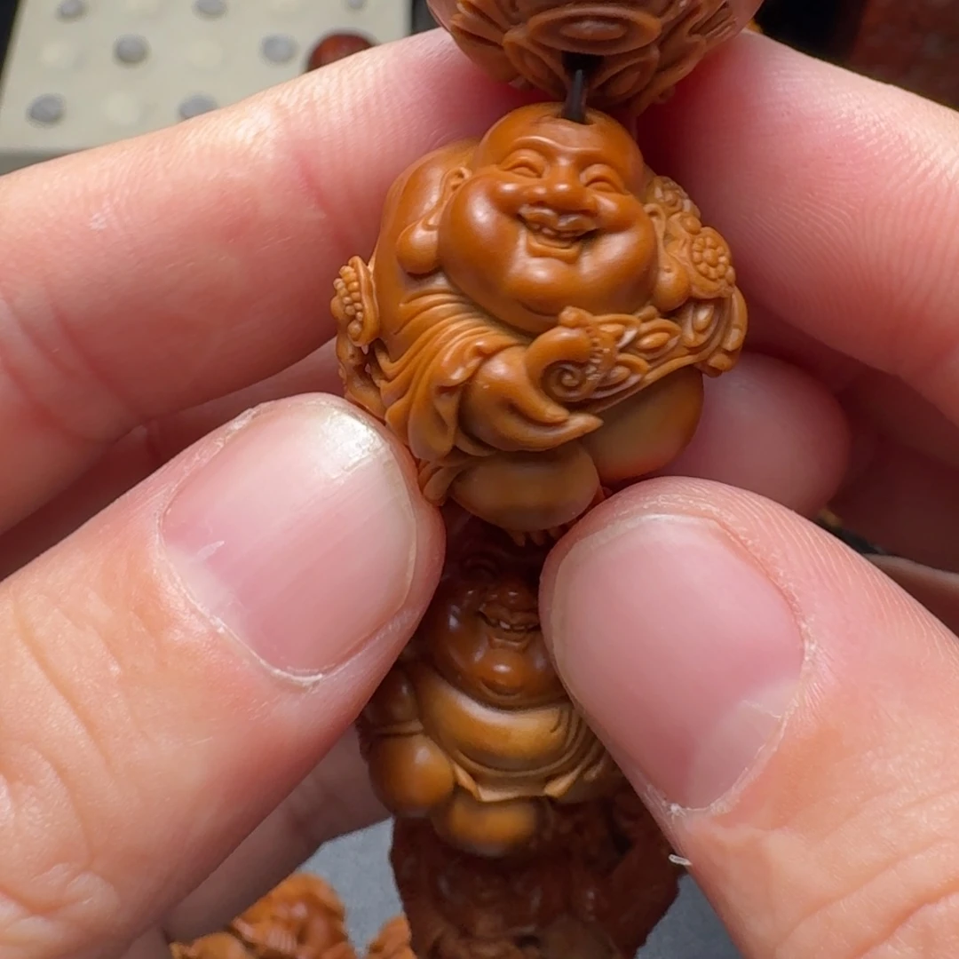 壮***年橄榄核手串/手链弥勒