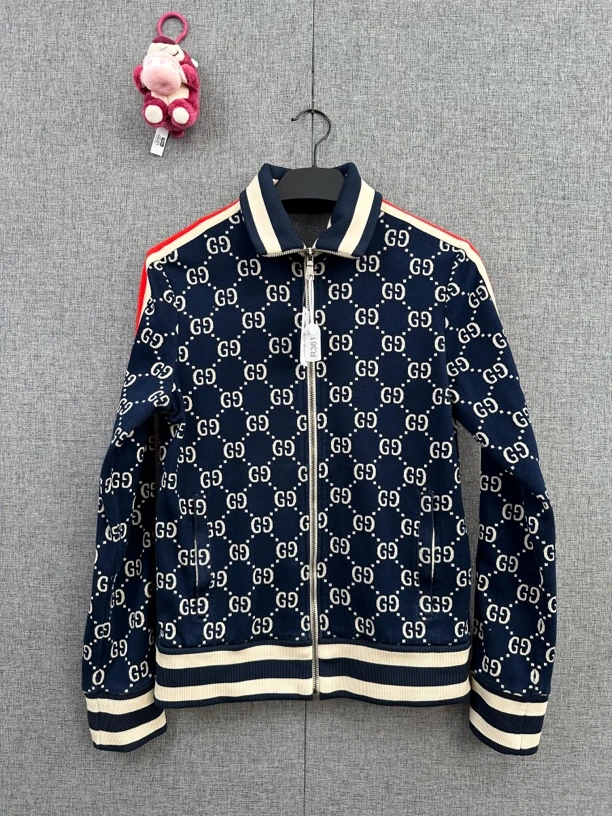 99新 GUCCI/古驰 s码/满印 提花拉链夹克/r361